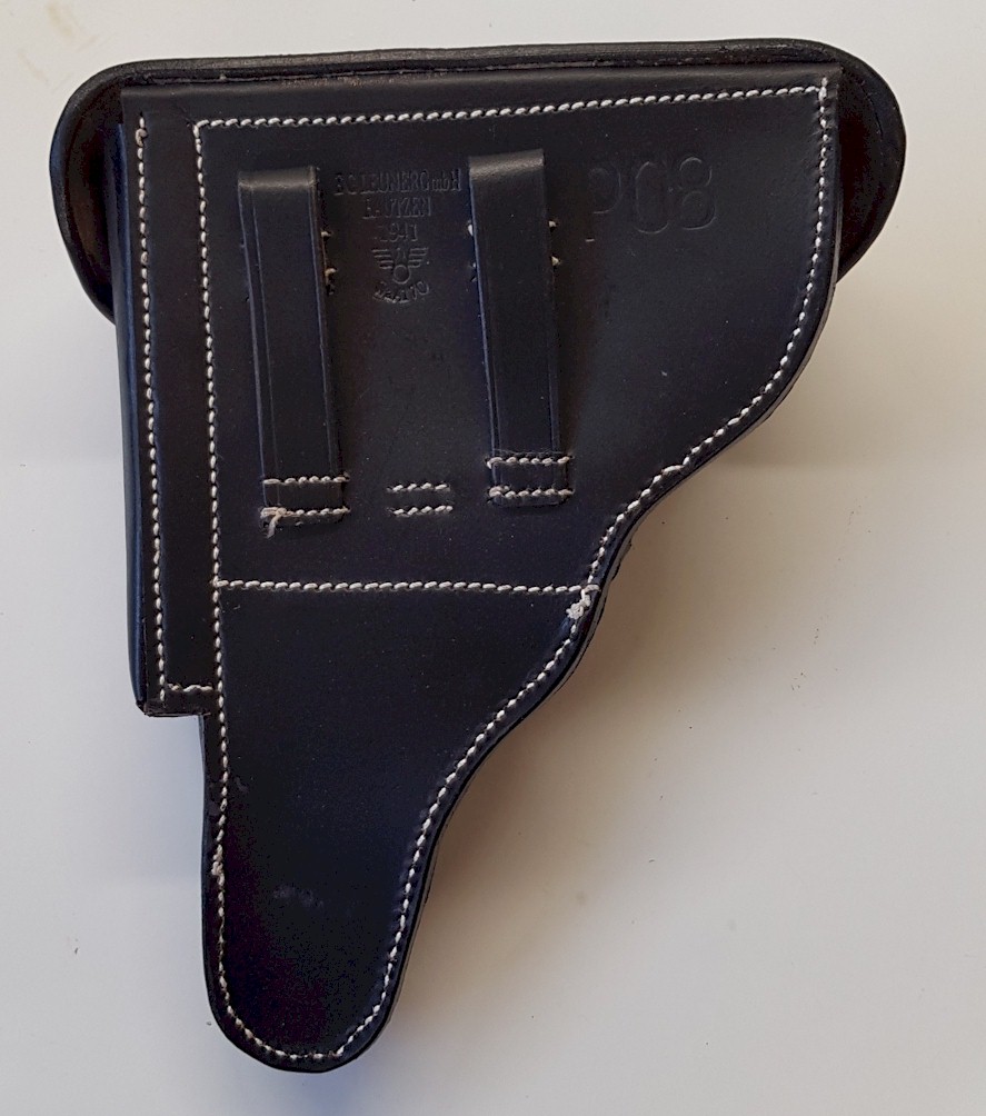 German Luger P08 Holster with Stripping Tool – Leather