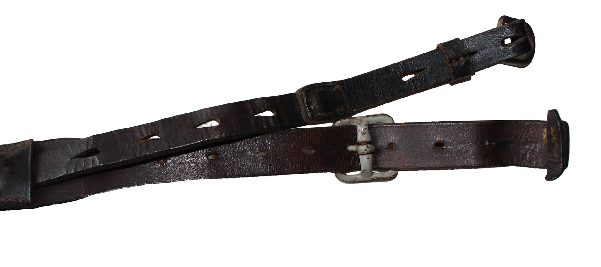 WW2 German Y Straps – 1942 DNQ 42 Maker Marked